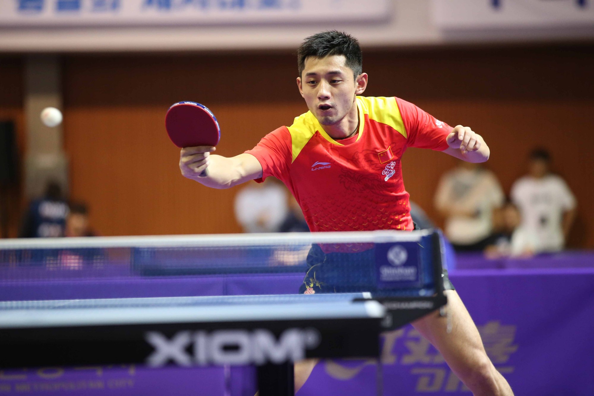 奥地利队横扫法国队，张继科高光表现